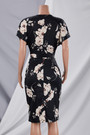 Summer New Stylish Simple With Belt Stretch Zip-Up Plus Size Batch Printing Casual Midi Dress