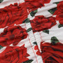 Summer New Stylish Stretch Rose Batch Printing Sling Backless Drawstring Bodycon Sexy Mini Dress