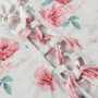 Summer New Velvet Rose Batch Printing Slit Sling Lace-Up Back Slim Stretch Midi Dress