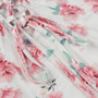 Summer New Velvet Rose Batch Printing Slit Sling Lace-Up Back Slim Stretch Midi Dress