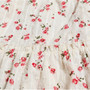 Summer Plus Size Floral Printing Inelastic Tie-Shoulder Drawstring Hollow Sexy Stylish Midi Dress