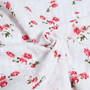 Summer Plus Size Floral Printing Inelastic Tube Top Thigh-Slit Stylish Midi Dress