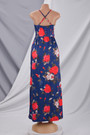 Summer Plus Size Vacation Style Floral Batch Printing Stretch Adjustable Straps Stylish Pastoral Maxi Dress 1# Plus-Size Dresses