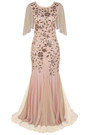 Xl-3Xl Plus Size New Stylish Sequin Mesh Patchwork Stretch Elegant Maix Evening Dress(With Lining) Elegant&Ol Dresses