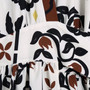 Xs-L Spring New Stylish Inelastic Flower Batch Printing Long Sleeves Lace-Up V-Neck Loose Casual Maxi Dress