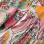 Xs-L Spring New Stylish Micro Elastic Flower Batch Printing Lace-Up Long Sleeves Casual Maxi Dress