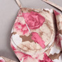 Xs-L Summer Flower Batch Printing Inelastic Padded Underwire Adjustable Straps Zip-Up Back Stylish Pastoral Style Midi Dress