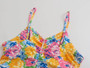 Xs-L Summer New Stylish Batch Printing Sling Zip-Up Inelastic Pleated Sexy Mini Dress