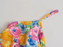 Xs-L Summer New Stylish Batch Printing Sling Zip-Up Inelastic Pleated Sexy Mini Dress