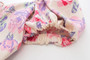 Xs-L Summer New Stylish Flower Batch Printing Puff Sleeve Inelastic Slim Zip-Up Hollow Lace-Up Sexy Mini Dress