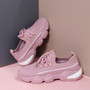 Spring & Summer New 3 Colors Breathable Knitted Low-Upper Stylish Thick Bottom Lace-Up Sneakers(Heel Height:4Cm) Spring & Summer New 3 Colors Breathable Knitted Low-Upper Stylish Thick Bottom Lace-Up Sneakers(Heel Height:4Cm)