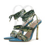 Summer New 3 Colors Pointed Strappy Stylish High-Heel Sandals(Heel Height:11.5Cm)