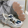 Two Colors Lace-Up Breathable Stylish Sports Daddy Shoes