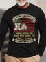 Mess With Me You Have To Dear With My Grandfather Men Long Sleeve T-Shirt