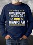 Casual All Season Text Letters Polyester Crew Neck Regular H-Line Regular Null Sweatshirt for Men
