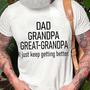 Men's T Shirt Tee Hot Stamping Graphic Letter Dad Grandpa Crew Neck Casual Daily Print Short Sleeve Tops Lightweight Fashion Muscle Big And Tall White Black Red / Summer