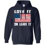 Betsy Ross Flag Love It Or Leave It Graphic Design Printed Casual Daily Basic Hoodie