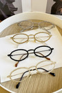 One Pc New Stylish Eight Colors Round Shape Plastic Small Frame Rhinestone Decor Polarized Uv Protection Sunglasses