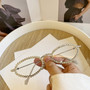 One Pc New Stylish Eight Colors Round Shape Plastic Small Frame Rhinestone Decor Polarized Uv Protection Sunglasses