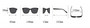 One Pc New Stylish Five Colors Round Shape Plastic Frame Glasses Legs Polarized Uv Protection Sunglasses