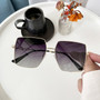 One Pc New Stylish Five Colors Square Shape Metal Frame Hollow Design Glasses Legs Polarized Uv Protection Sunglasses