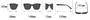One Pc New Stylish Four Colors Christmas Day Square Shape Plastic Frame Metal Connected Uv Protection Polarized Sunglasses