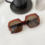 One Pc New Stylish Four Colors Christmas Day Square Shape Plastic Frame Metal Connected Uv Protection Polarized Sunglasses
