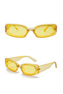 One Pc New Stylish Nine Colors Square Shape Plastic Small Frame Polarized Uv Protection Sunglasses