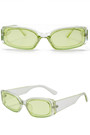 One Pc New Stylish Nine Colors Square Shape Plastic Small Frame Polarized Uv Protection Sunglasses
