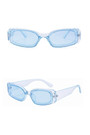 One Pc New Stylish Nine Colors Square Shape Plastic Small Frame Polarized Uv Protection Sunglasses