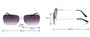 One Pc New Stylish Six Colors Frameless Square Metal Glasses Legs Polarized Uv Protection Sunglasses