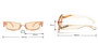 One Pc New Stylish Six Colors Letter Metal Decor Small Square Shape Plastic Frame Polarized Uv Protection Sunglasses