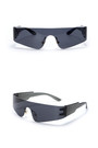 One Pc New Stylish Six Colors Sense Of Technology Frameless Plastic Glasses Legs Polarized Uv Protection Sunglasses
