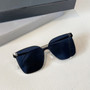 One Pc New Stylish Six Colors Square Shape Metal Frame Glasses Legs Polarized Uv Protection Sunglasses