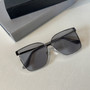 One Pc New Stylish Six Colors Square Shape Metal Frame Glasses Legs Polarized Uv Protection Sunglasses