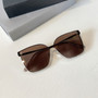One Pc New Stylish Six Colors Square Shape Metal Frame Glasses Legs Polarized Uv Protection Sunglasses
