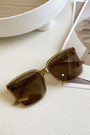 One Pc New Stylish Six Colors Square Shape Plastic Frame Legs Polarized Uv Protection Sunglasses