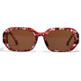 One Pc New Stylish Six Colors Square Shape Plastic Small Frame Polarized Uv Protection Sunglasses