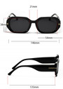 One Pc New Stylish Six Colors Square Shape Plastic Small Frame Polarized Uv Protection Sunglasses