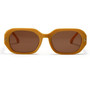 One Pc New Stylish Six Colors Square Shape Plastic Small Frame Polarized Uv Protection Sunglasses