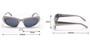 One Pc New Stylish Ten Colors Geometry Shape Plastic Small Frame Polarized Uv Protection Sunglasses