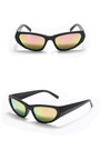 One Pc New Stylish Ten Colors Geometry Shape Plastic Small Frame Polarized Uv Protection Sunglasses