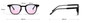 One Pc New Stylish Two Colors Round Shape Plastic Frame Gradient Color Polarized Uv Protection Sunglasses