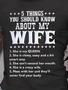 Funny Graphic Men Tee Five Things About My Wife Men's T-shirt