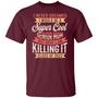 I Never Dreamed I Would Be A Super Cool Senior Mom But Here I Am Killing It Class Graphic Design Printed Casual Daily Basic Unisex T-Shirt
