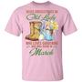 Never Underestimate An Old Lady Who Loves Gardening And Was Born In March Graphic Design Printed Casual Daily Basic Unisex T-Shirt