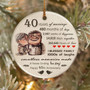 Anniversary Wedding Gifts For Couple Memorial Gifts For Her Him Wife Husband Girlfriend Boyfriend Engagement Ceramic Ornaments Memories Marriage Gifts Thankful Christmas