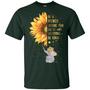 In A World Where You Can Be Anything Be Kind Funny Elephant Beautiful Sunflower V Graphic Design Printed Casual Daily Basic Unisex T-Shirt