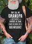 Men's They Call Me Grandapa Crew Neck Casual T-shirt