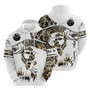 Men's Unisex Pullover Hoodie Sweatshirt Hooded Hunter Graphic Prints Fish Print Daily Sports 3d Print Streetwear Designer Hoodies Sweatshirts Long Sleeve White
